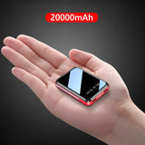 10000mAh Mini Mirror Power Bank with LED Digital Display