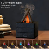 NNEOBA Flame Aroma Diffuser – Mini Humidifier with Essential Oil & Night Light