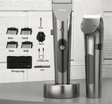 NNEOBA Electric Hair Clipper Variable Speed Barber Trimmer Grey
