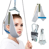 NNEOBA Over-Door Hanging Neck Traction Kit Adjustable Cervical Stretcher Green