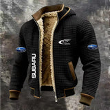 Men's Fleece-Lined Hooded Winter Jacket – Thick Warm Casual Coat