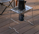 NNEOBA Windproof Furnace Plate Frame Camping Silver