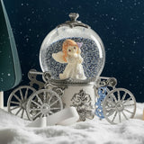 Christmas Couple Carriage Snow Globe Music Box