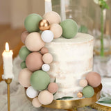 NNEOBA 110-Piece Matcha Green Cake Cupcake Topper DIY Mini Balls Baking Decoration Set
