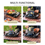 NNEOBA 3500W Portable Butane Gas Stove Black