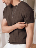 Men's Knit Crew Neck T-Shirt