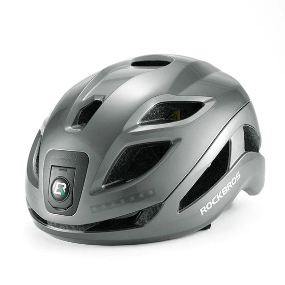 NNEOBA Rechargeable LED Cycling Helmet with Type-C Charging Grey