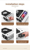 NNEOBA Camping Cassette Gas Stove Butane White