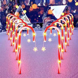 8PCS Solar Candy Cane Garden Lights