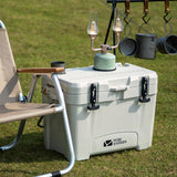 NNEOBA 25L Portable Camping Ice Box Cold Storage Cooler White