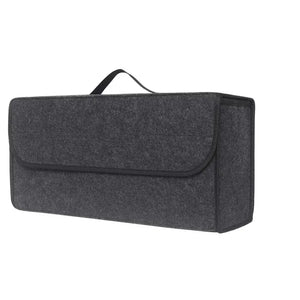 NNEOBA Large Anti Slip Car Trunk Organizer Soft Felt Storage Box Grey