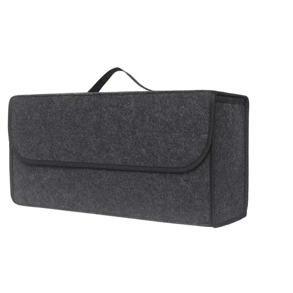 NNEOBA Large Anti Slip Car Trunk Organizer Soft Felt Storage Box Grey