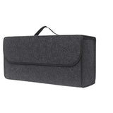NNEOBA Large Anti Slip Car Trunk Organizer Soft Felt Storage Box Grey