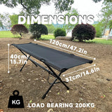NNEOBA Folding Double Camping Stool Black