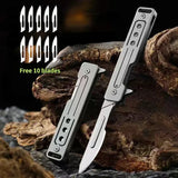 NNEOBA Titanium Folding Scalpel Knife Grey