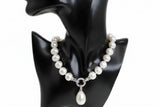 12-15mm White Freshwater Pearl Pendant Necklace