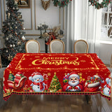 Merry Christmas Waterproof Tablecloth