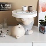 NNEOBA Grey Bedside Table - Simple Elegance for Any Room