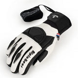 NNEOBA Professional Ski Gloves - Waterproof Goatskin Leather