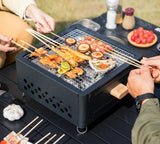 NNEOBA Multi-Functional Camping Stove Grill Black