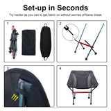 NNEOBA Travel Ultralight Folding Chair – Detachable Portable Moon Chair