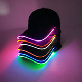 LED Light-Up Baseball Cap – Red Luminous Glow