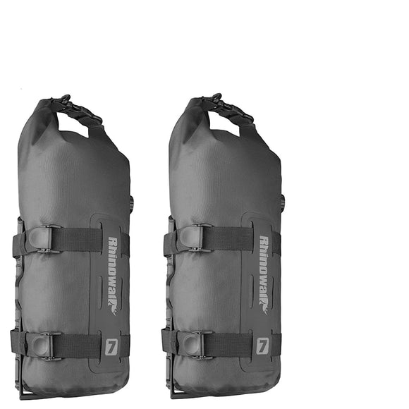 NNEOBA Waterproof 4L Bike Front Fork Bag PC Set with Mounting Base Black