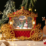 Christmas Santa Snow Globe Music Box