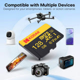 128GB MicroSD Memory Card U3 Class 10 Up to 100MB/s