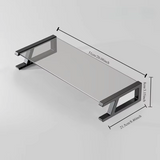 NNEOBA Desktop Screen Monitor Tempered Glass Bracket Black Rack
