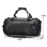 NNEOBA Premium Sports Gym Duffel Bag Grey