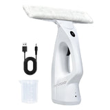 Cordless Window Vacuum Cleaner 2000Pa USB Rechargeable Handheld Glass Cleaner with Spray Bottle