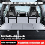 NNEOBA Foldable Car Camping Head Block with Storage Flannel Sleeping Pad Grey