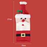 Santa Claus Christmas Wine Bottle Cover 10×27 cm Festive Bottle Bag