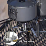 NNEOBA 3240W Windproof Split Gas Burner Silver