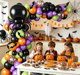 125-Piece Halloween Balloon Garland Arch Kit