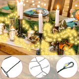 50M 1500-LED Warm Light Cluster Firecracker String Lights – AC-Powered