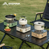 NNEOBA 2800W Portable Camping Gas Stove High Firepower Cassette Furnace White