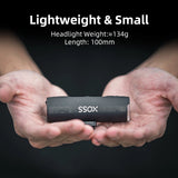 NNEOBA XL1200 Rechargeable Bike Headlight 1200 Lumens Black