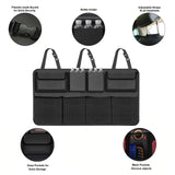 NNEOBA Hanging Car Trunk Organizer Backseat Storage with 8 Large Pockets Black