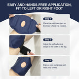 NNEOBA Knee Ice Pack Wrap – Adjustable Cold Therapy Gel Pad for Pain Relief