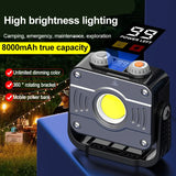 NNEOBA 8000mAh Rechargeable LED COB Floodlight