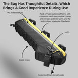 NNEOBA 2.4L Water-Resistant Triangle Frame Bag Crossbeam Pouch Yellow
