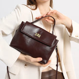 Women's Genuine Leather Crossbody Satchel