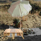 NNEOBA Folding Table Basket Wooden