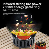 NNEOBA 7-Core Camping Infrared Gas Stove Black