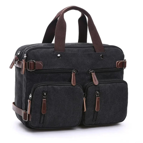 NNEOBA Laptop Travel Shoulder Bag Briefcase (Black)
