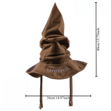 Fashion Movies Witch Wizard Hat Sorting Hat Leather Halloween Party Props Dress Up Hat Men Cosplay Costume Accessories