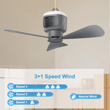 NNEOBA 12000mAh Portable Ceiling Fan with Remote Control