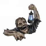 Halloween Crawling Zombie Figurine with LED Lantern